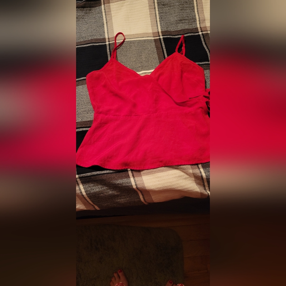 Guess - Women's Red Tank Blouse